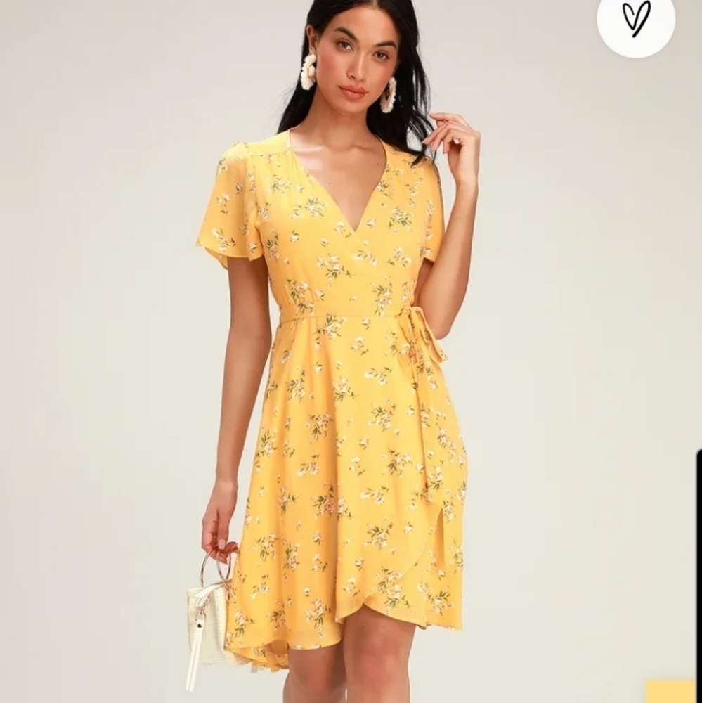 Lulu's floral wrap dress